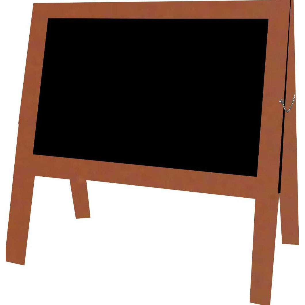 Little Peddler Chalkboard Easel - Rust - With Legs - Wide Orientation