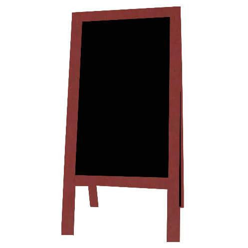 Little Peddler Chalkboard Easel - Red - With Legs - Tall Orientation