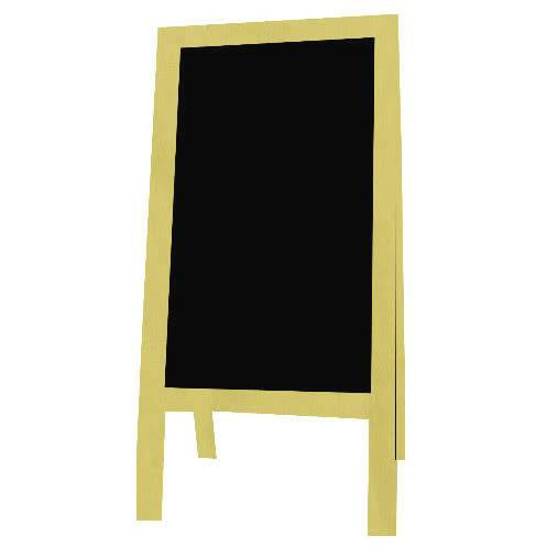 Outdoor Little Peddler Chalkboard Easel - Yellow - Tall Orientation