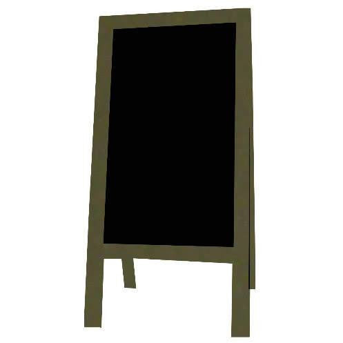 Little Peddler Chalkboard Easel - Moss Green - With Legs - Tall Orientation