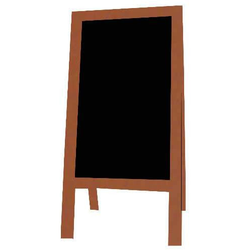 Little Peddler Chalkboard Easel - Rust - With Legs - Tall Orientation