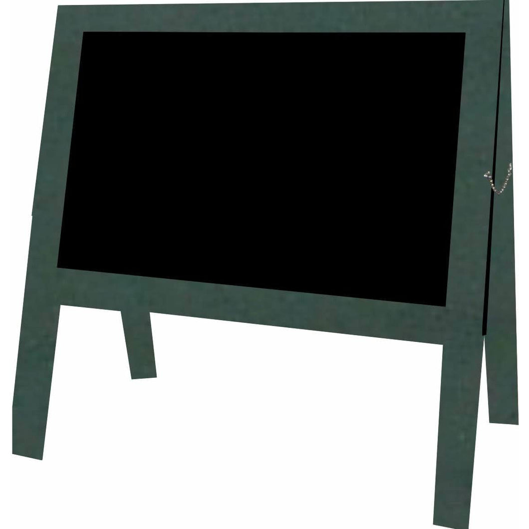 Little Peddler Chalkboard Easel - Green - With Legs - Wide Orientation