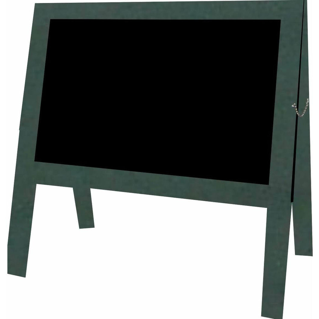 Outdoor Little Peddler Chalkboard Easel - Green - With Legs - Wide Orientation-GL1